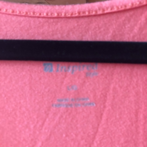 Coral soft sleeveless blouse in size L - Picture 3 of 4